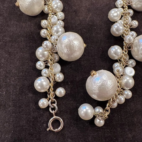 Vintage cotton pearl Necklace - Picture 4 of 4